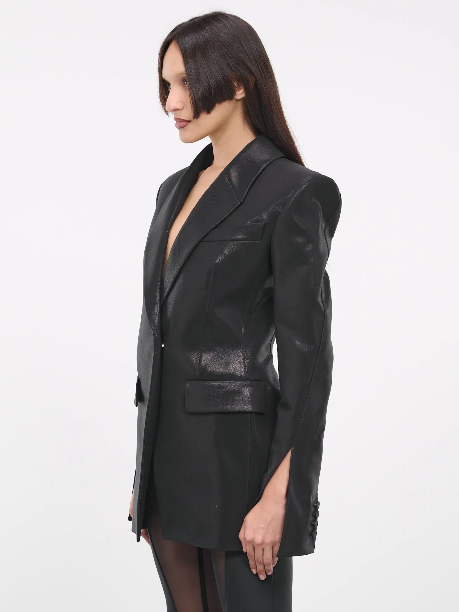 Open-Back Blazer (1VE0359187-BLACK) sold by lorenzo product image thumbnail 2