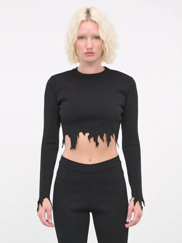 Laser-cut Top (KW0994-999-BLACK) sold by lorenzo