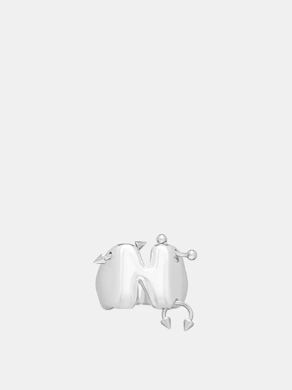 Pierced Bubble 'N' Ring (BUBBLE-RING-N) sold by lorenzo