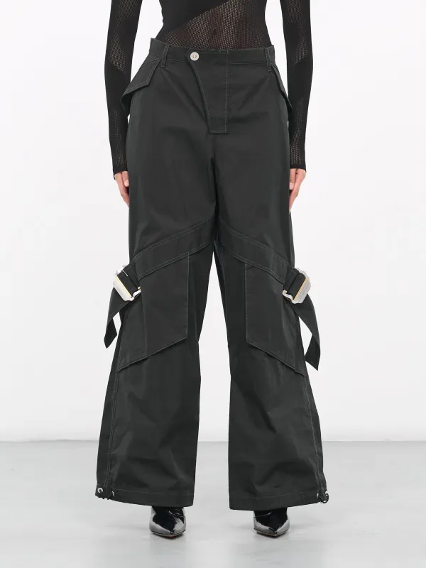 Belted Pocket Pants (C2163-1000-BLACK) sold by lorenzo