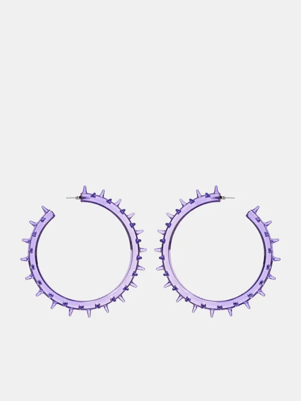 Spikey Hoops Mauve (SPY-HOO-MAUVE) sold by lorenzo
