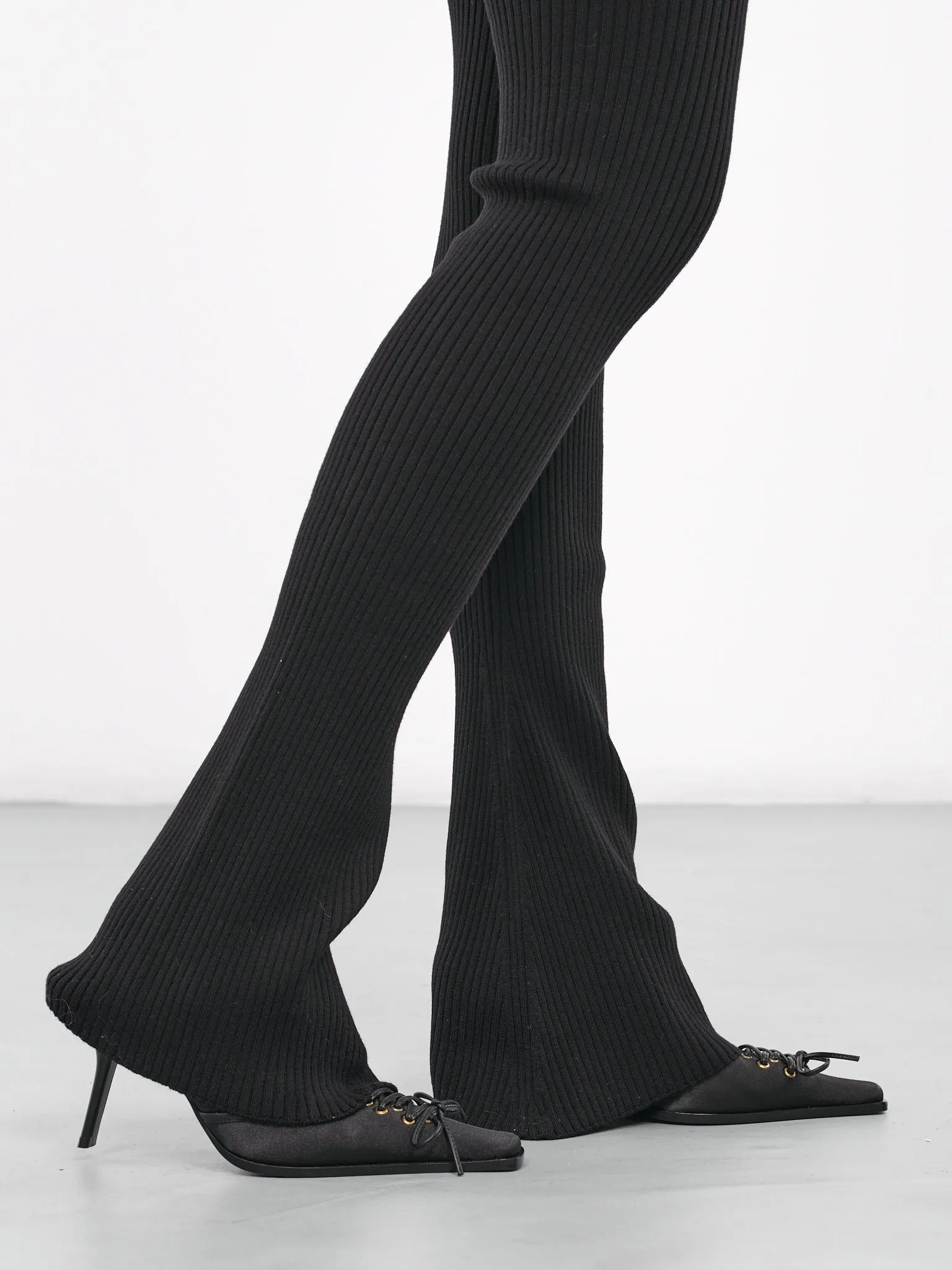 Buttoned Knit Pants (23-15-F-PA090-M057-BLACK) sold by lorenzo product image thumbnail 5