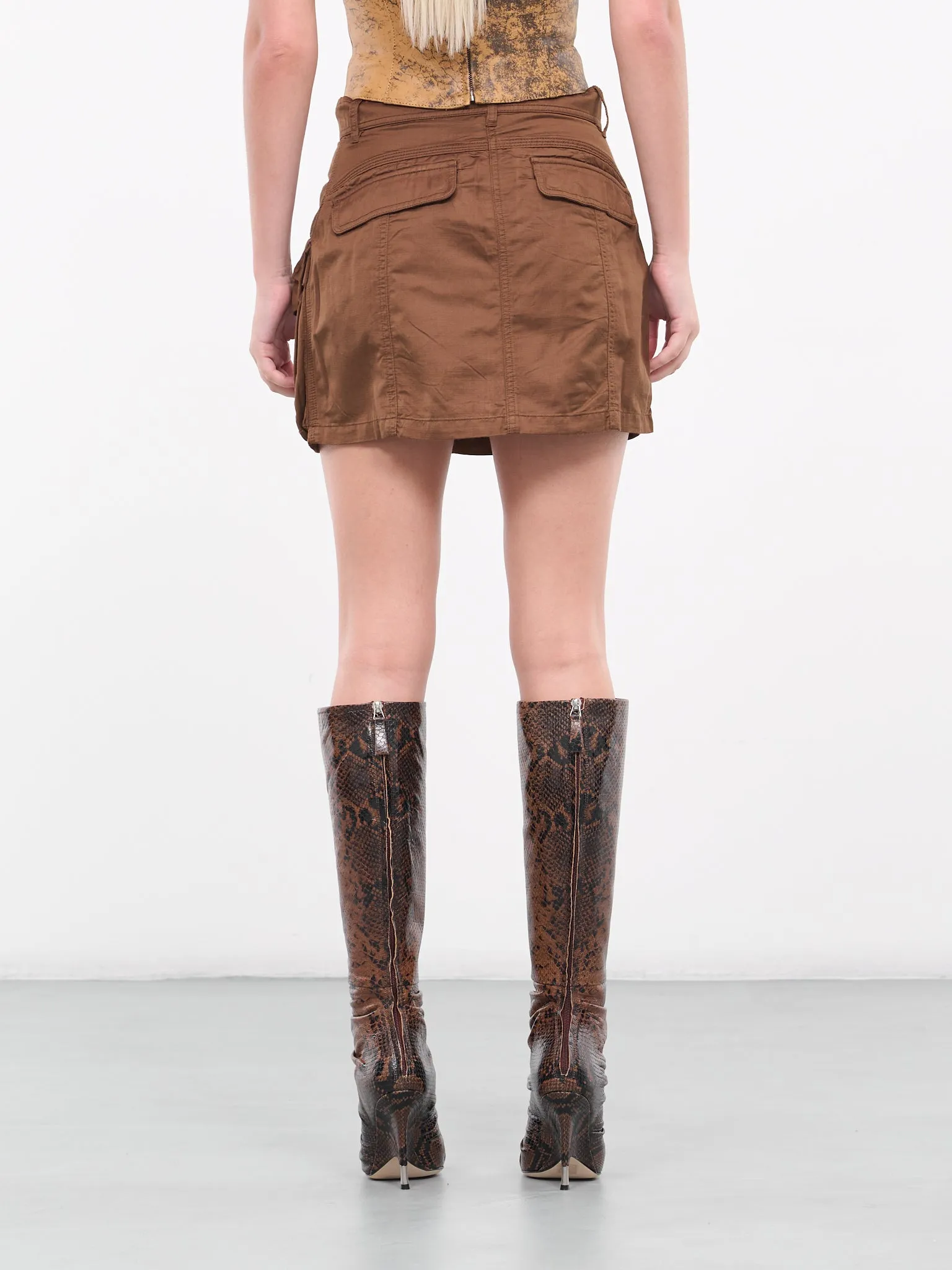 O-Nita Skirt (A-11514-0CKAJ-78V-DARK-BROWN) sold by lorenzo product image thumbnail 3