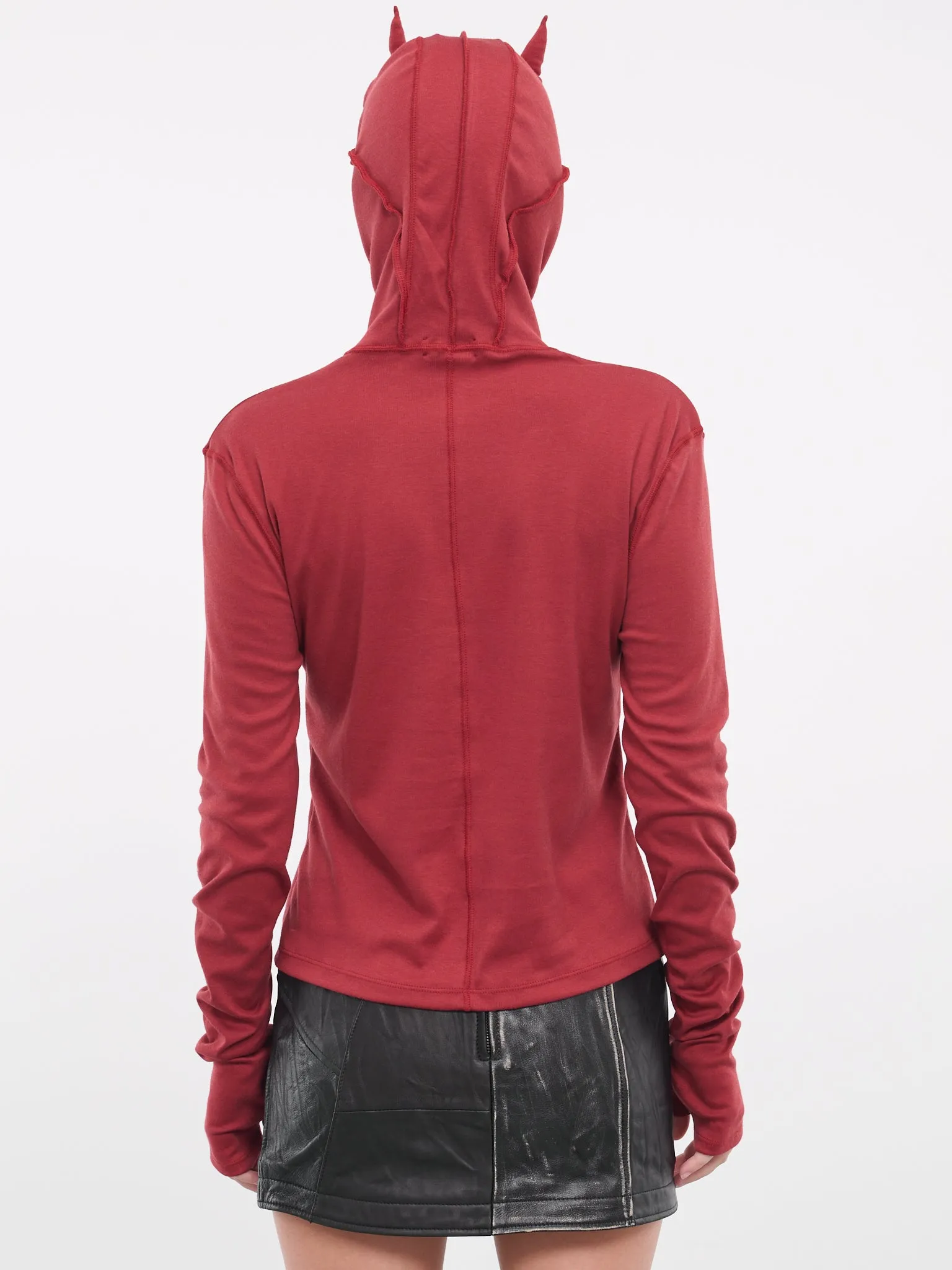 Mask Hoodie (UC2C1806-1-BORDEAUX) sold by lorenzo product image thumbnail 3