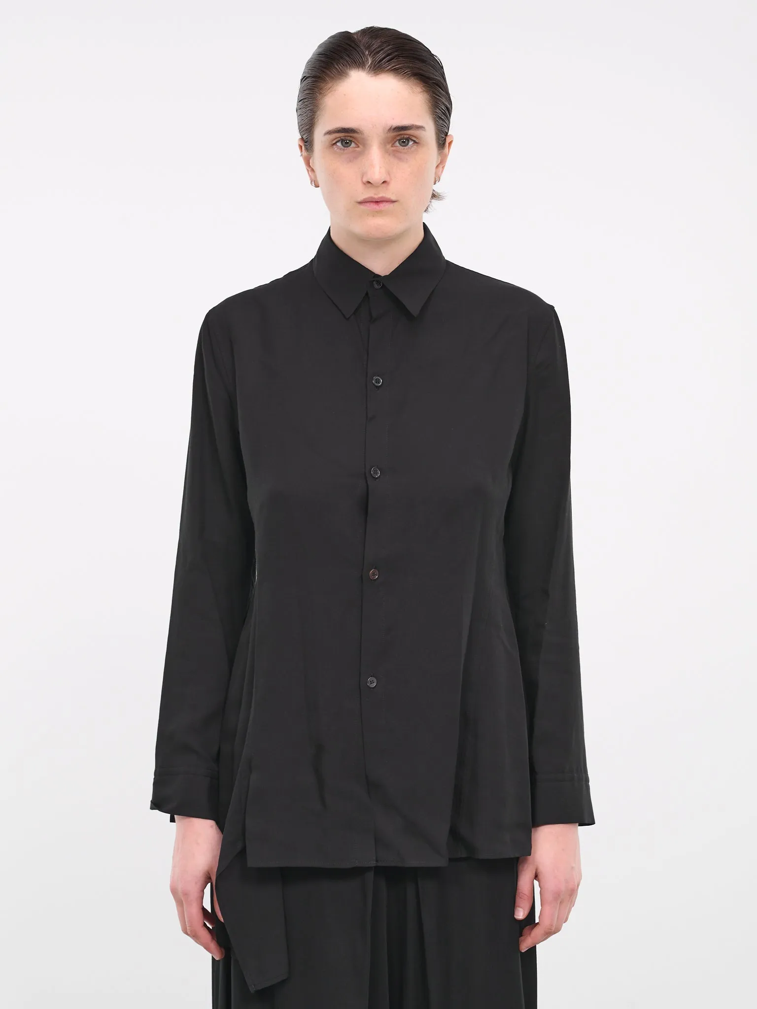 Long Poplin Shirt (FJ-B68-200-2-02-BLACK) sold by lorenzo