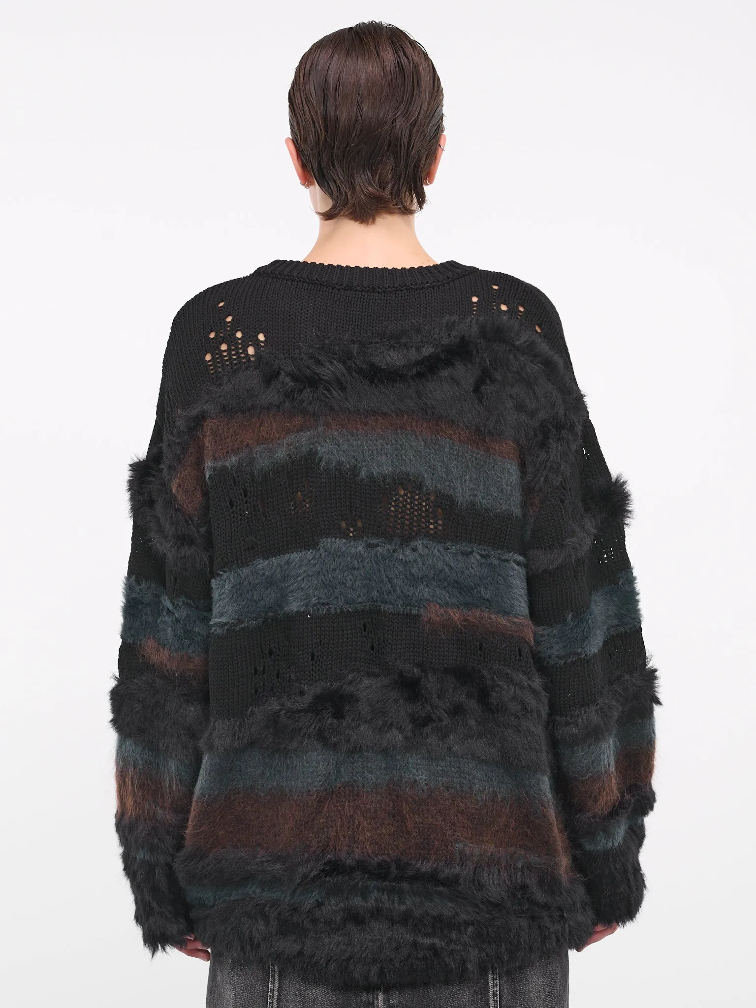 Stripe Knit Sweater (3X51W065-BLACK) sold by lorenzo product image thumbnail 3