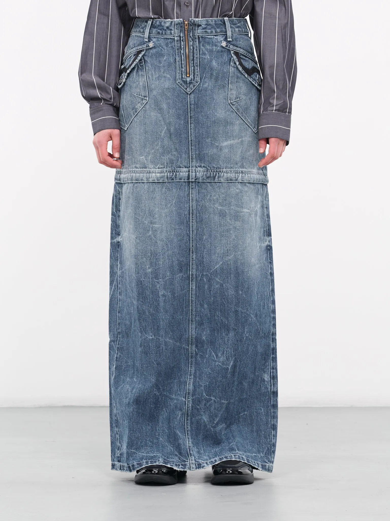 Zip-Off Denim Skirt (23232-NOUW-BLUE) sold by lorenzo