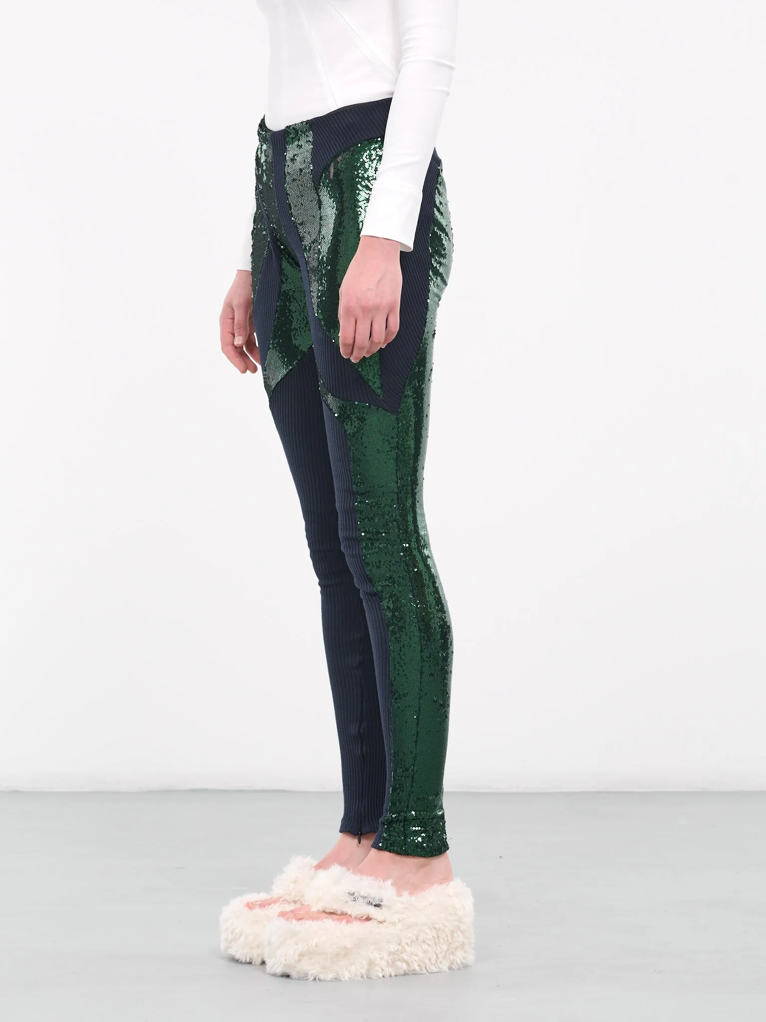 Sequin Knit Leggings (406501-GREEN) sold by lorenzo product image thumbnail 2