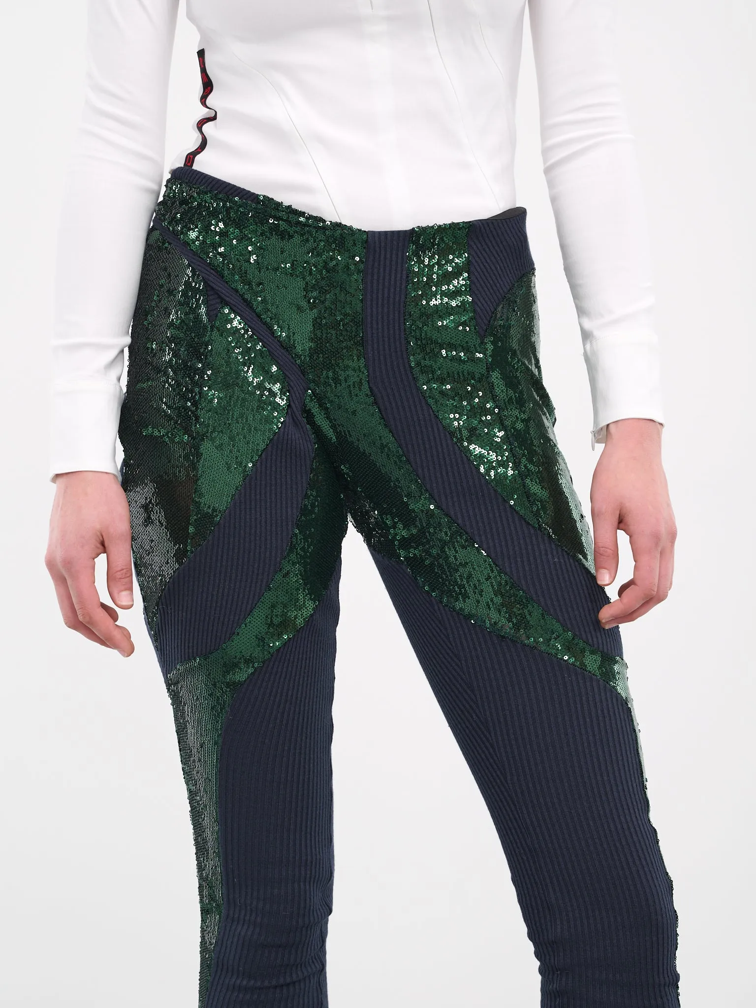 Sequin Knit Leggings (406501-GREEN) sold by lorenzo product image thumbnail 4