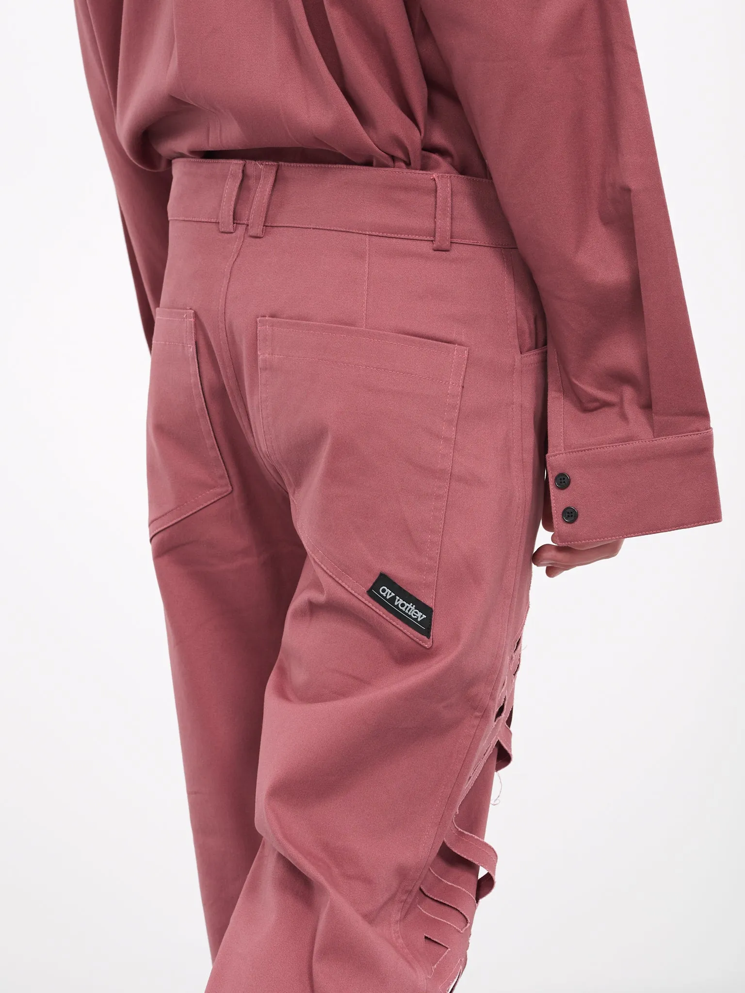 Laser-Cut Pants (PL-01G-F-DOUBLE-LASER-DUSTY-PI) sold by lorenzo product image thumbnail 4