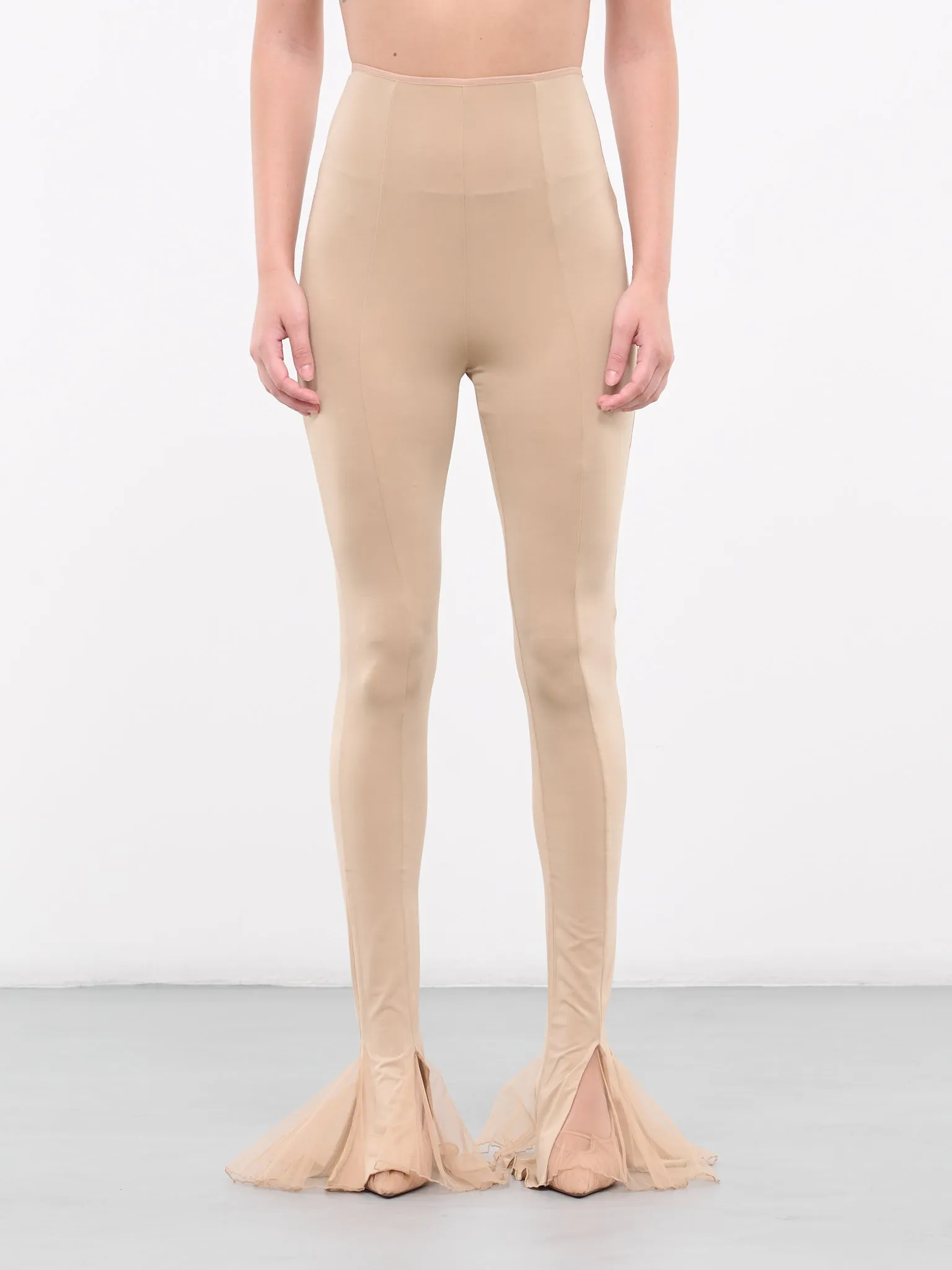 Flared Slit Leggings (TRS031-SANDC) sold by lorenzo