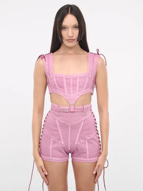 KNWLS Washed Top (23-14-F-ST013T-D006-LILA) made by Jean Paul Gaultier