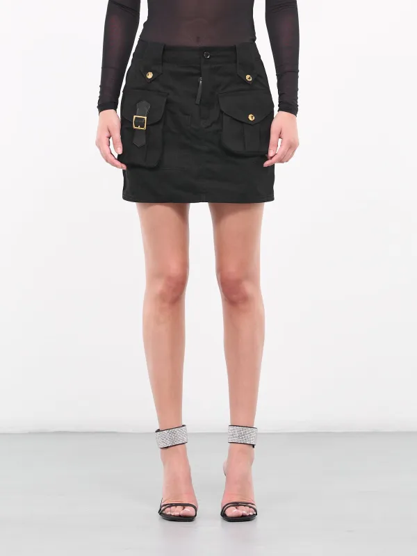 Faille Mini Skirt (F4COQT-FU6Z0-N0000-BLACK) sold by lorenzo