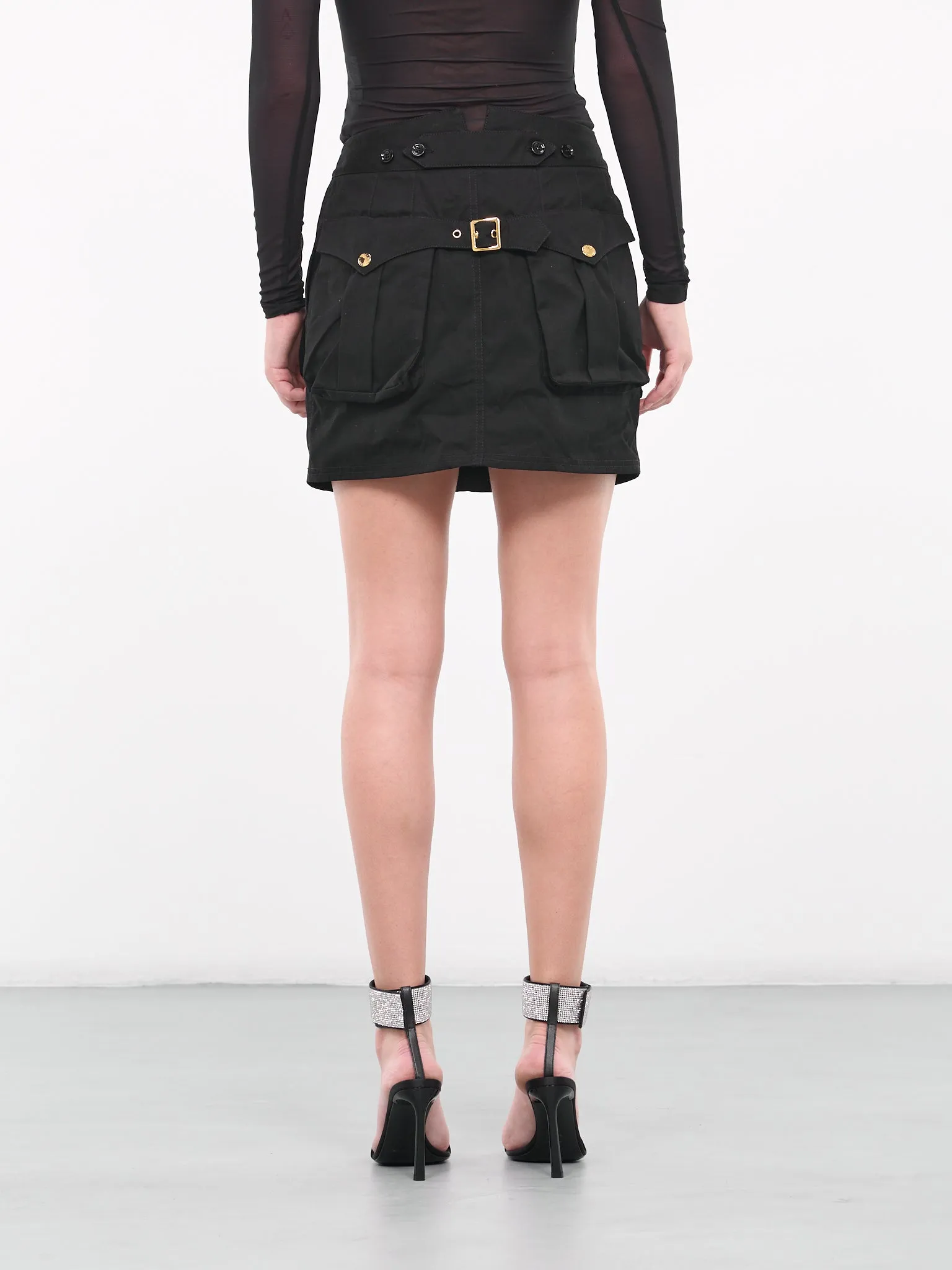 Faille Mini Skirt (F4COQT-FU6Z0-N0000-BLACK) sold by lorenzo product image thumbnail 3