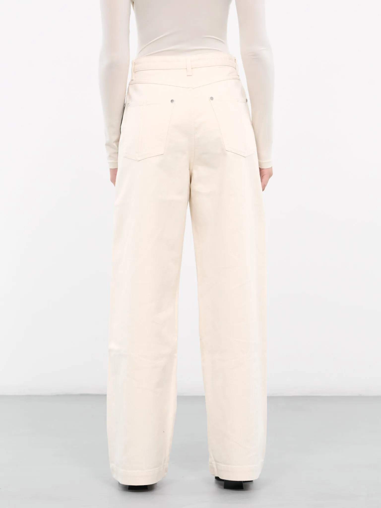 Oversized Jeans (PD-U-172-DE-OFF-WHITE) sold by lorenzo product image thumbnail 3