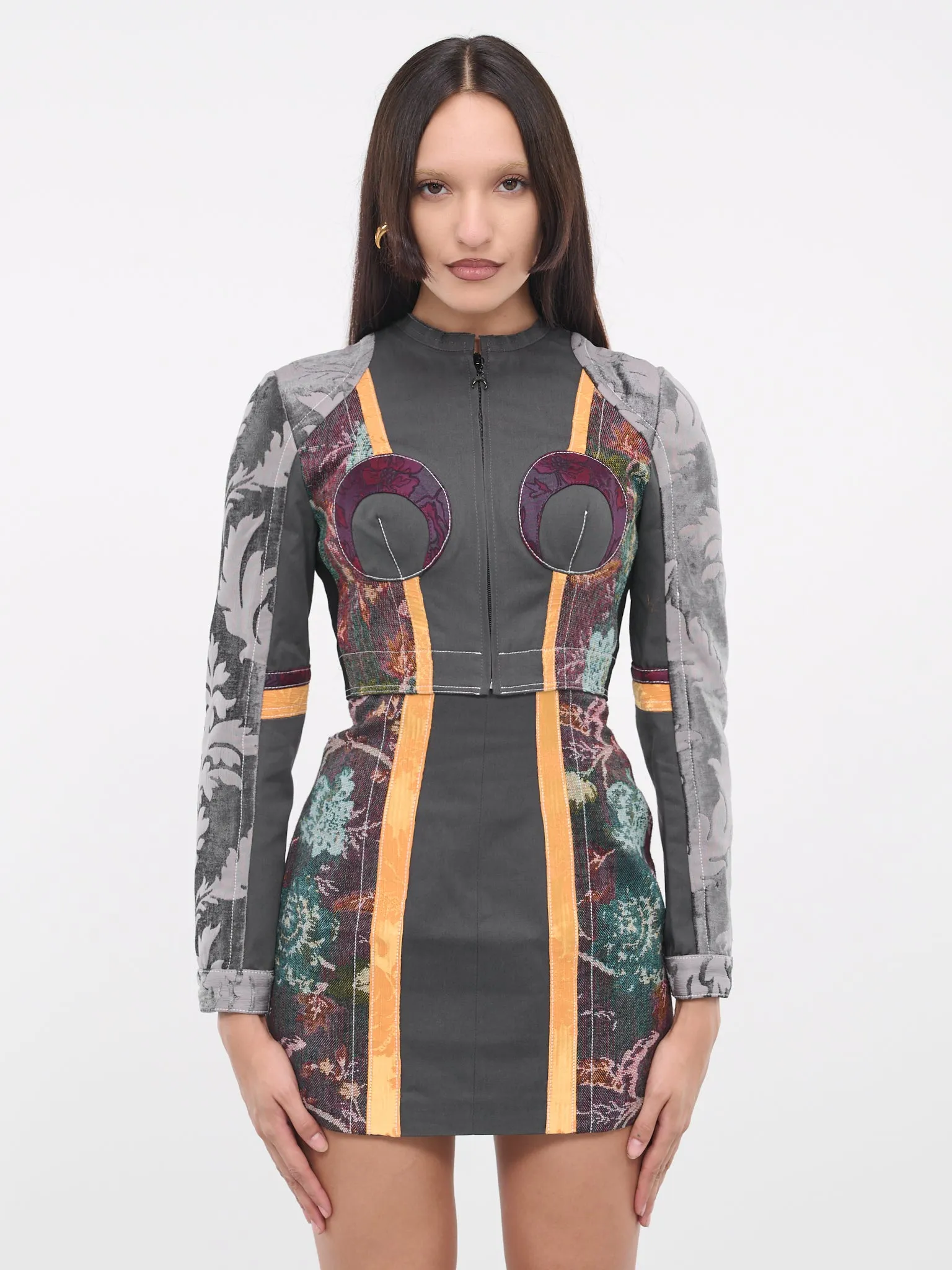 Regenerated Floral Tapestries Jacket (WJA015-DWOV0010-MU00-MULTICOLO) sold by lorenzo