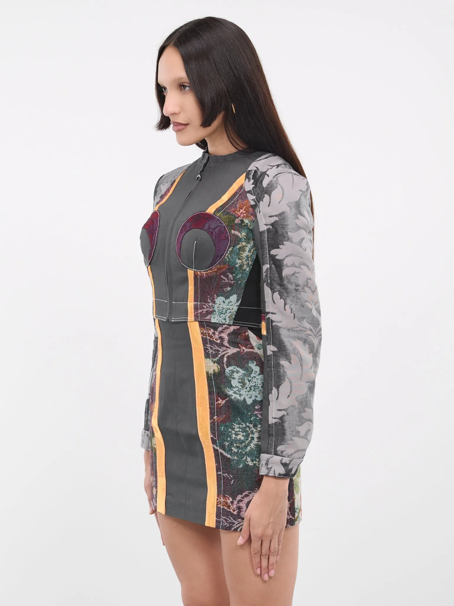 Regenerated Floral Tapestries Jacket (WJA015-DWOV0010-MU00-MULTICOLO) sold by lorenzo product image thumbnail 2