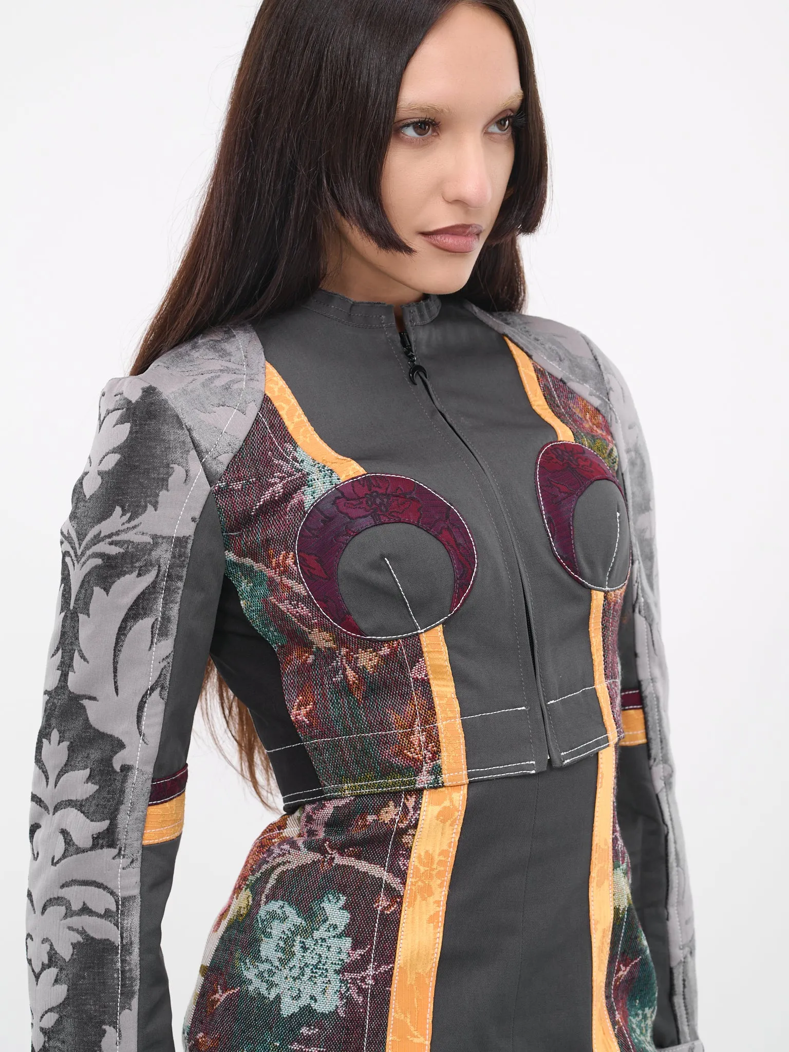 Regenerated Floral Tapestries Jacket (WJA015-DWOV0010-MU00-MULTICOLO) sold by lorenzo product image thumbnail 5