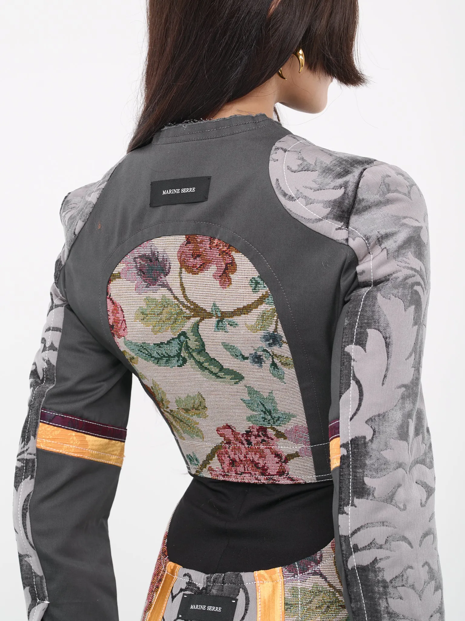 Regenerated Floral Tapestries Jacket (WJA015-DWOV0010-MU00-MULTICOLO) sold by lorenzo product image thumbnail 4