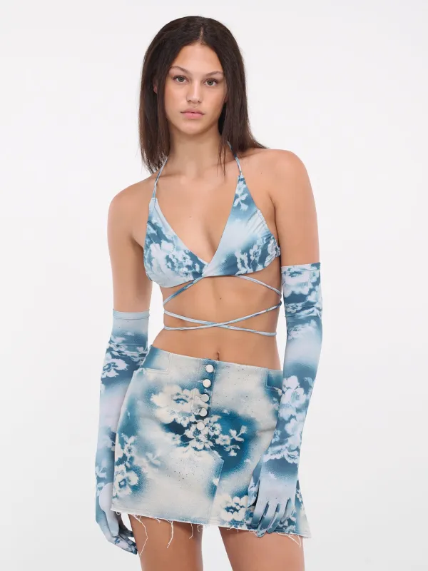 Sprayed Gloves (GL10-1-SPRAYED-LACE-BLUE) sold by lorenzo