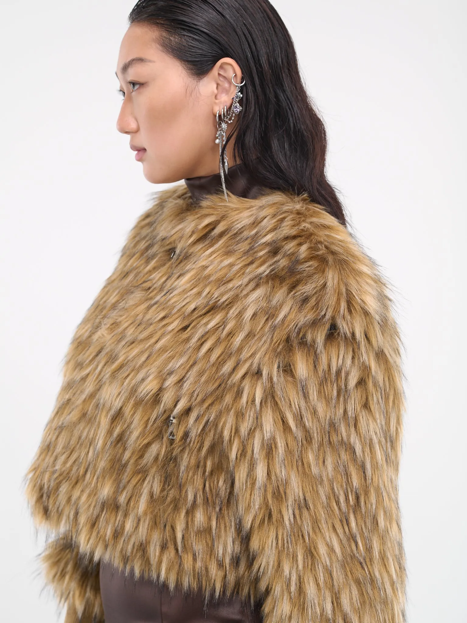 Faux-Fur Jacket (F26U9F-FUSVX-S8230-LIGHT-BEIGE) sold by lorenzo product image thumbnail 4