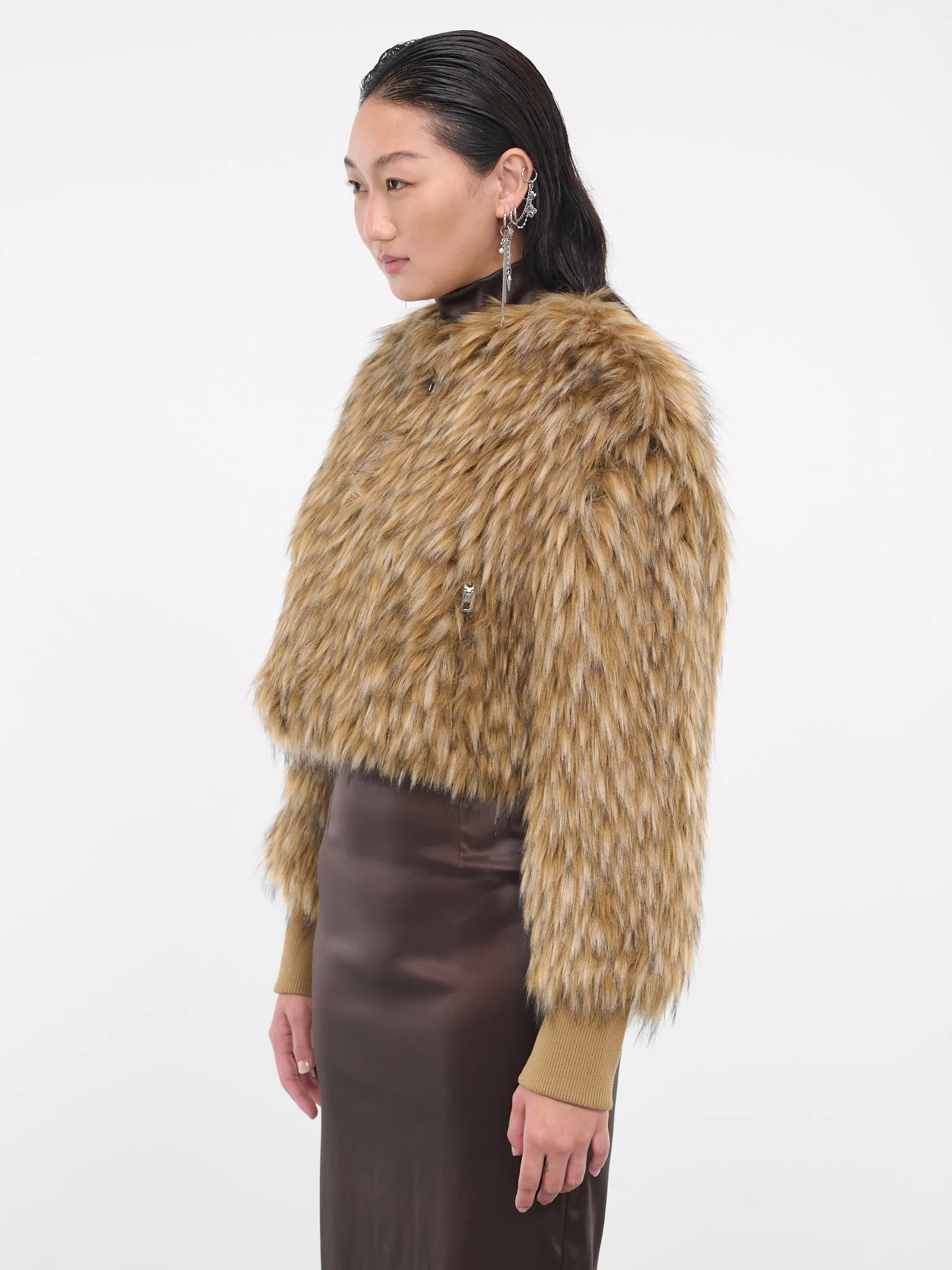Faux-Fur Jacket (F26U9F-FUSVX-S8230-LIGHT-BEIGE) sold by lorenzo product image thumbnail 2