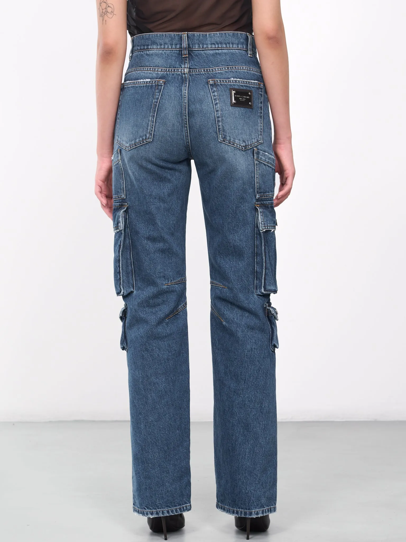 Cargo Denim Trousers (FTCZQD-G8JQ1-S9001-BLUE) sold by lorenzo product image thumbnail 3