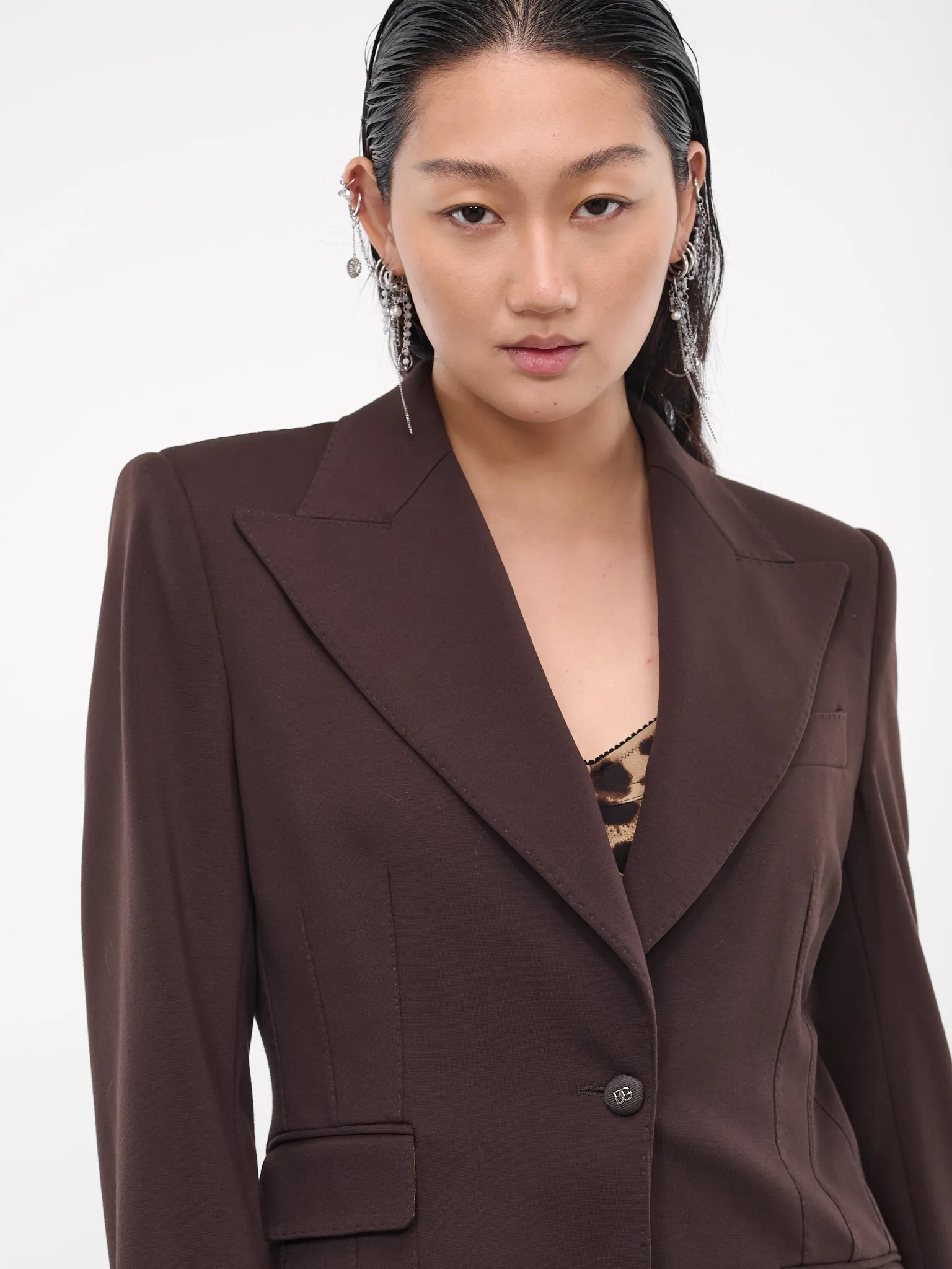 Suit Jacket (F29DOT-FUGRE-M1512-DARK-BROWN-) sold by lorenzo product image thumbnail 4