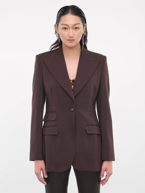 Suit Jacket (F29DOT-FUGRE-M1512-DARK-BROWN-) sold by lorenzo