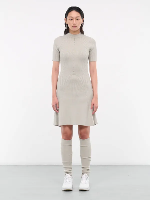 Rib Knit Dress (D3FG-FOG-GREEN) sold by lorenzo