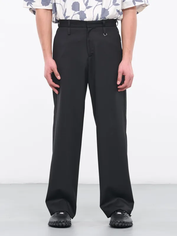 Le pantalon Piccinni (236PA054-1333-BLACK) sold by lorenzo