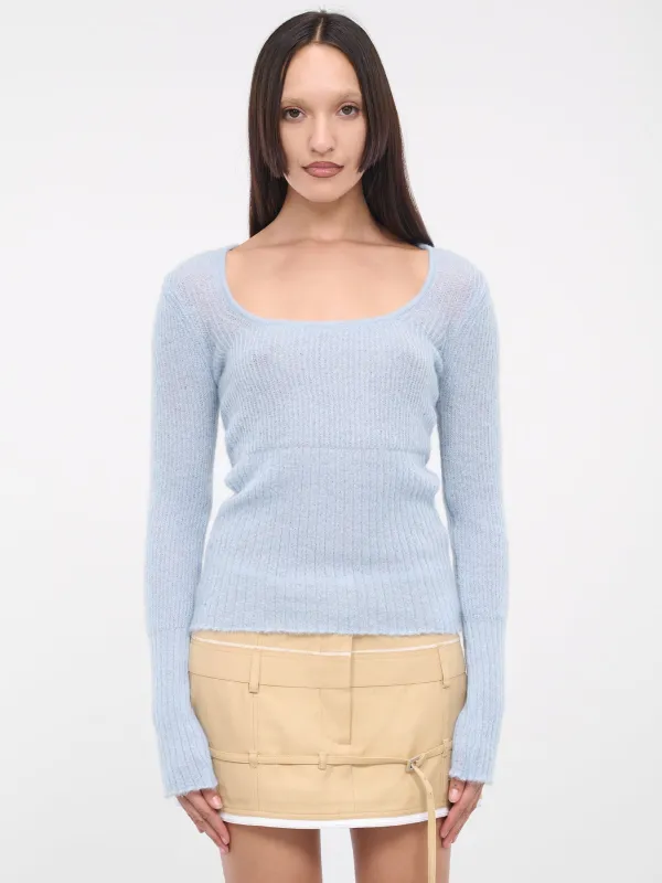 Le Maille Dao (233KN348-2351-LIGHT-BLUE) sold by lorenzo