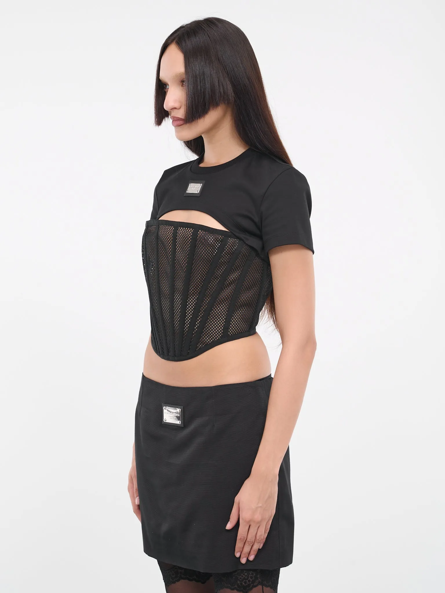 Cut-Out T-Shirt (F8T27T-G7G7K-N0000-BLACK) sold by lorenzo product image thumbnail 2