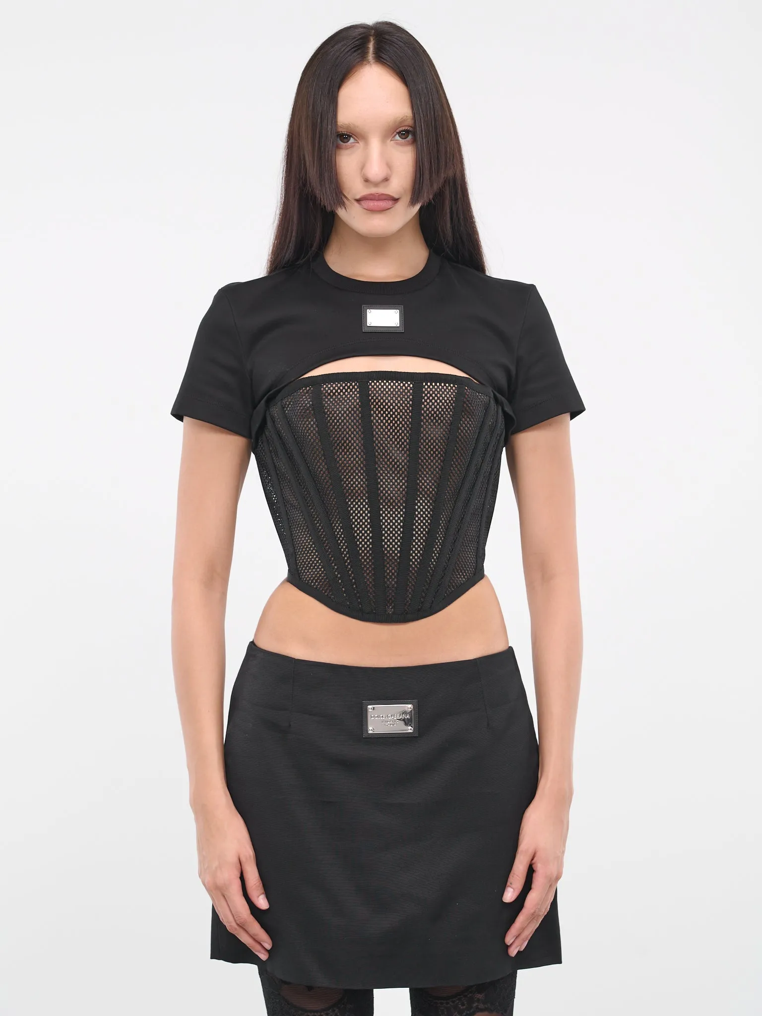 Cut-Out T-Shirt (F8T27T-G7G7K-N0000-BLACK) sold by lorenzo