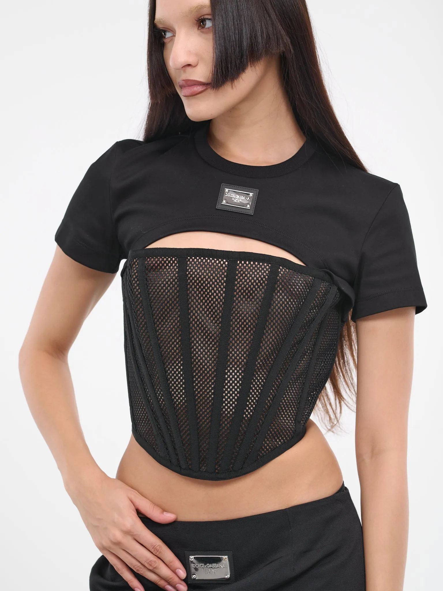 Cut-Out T-Shirt (F8T27T-G7G7K-N0000-BLACK) sold by lorenzo product image thumbnail 4