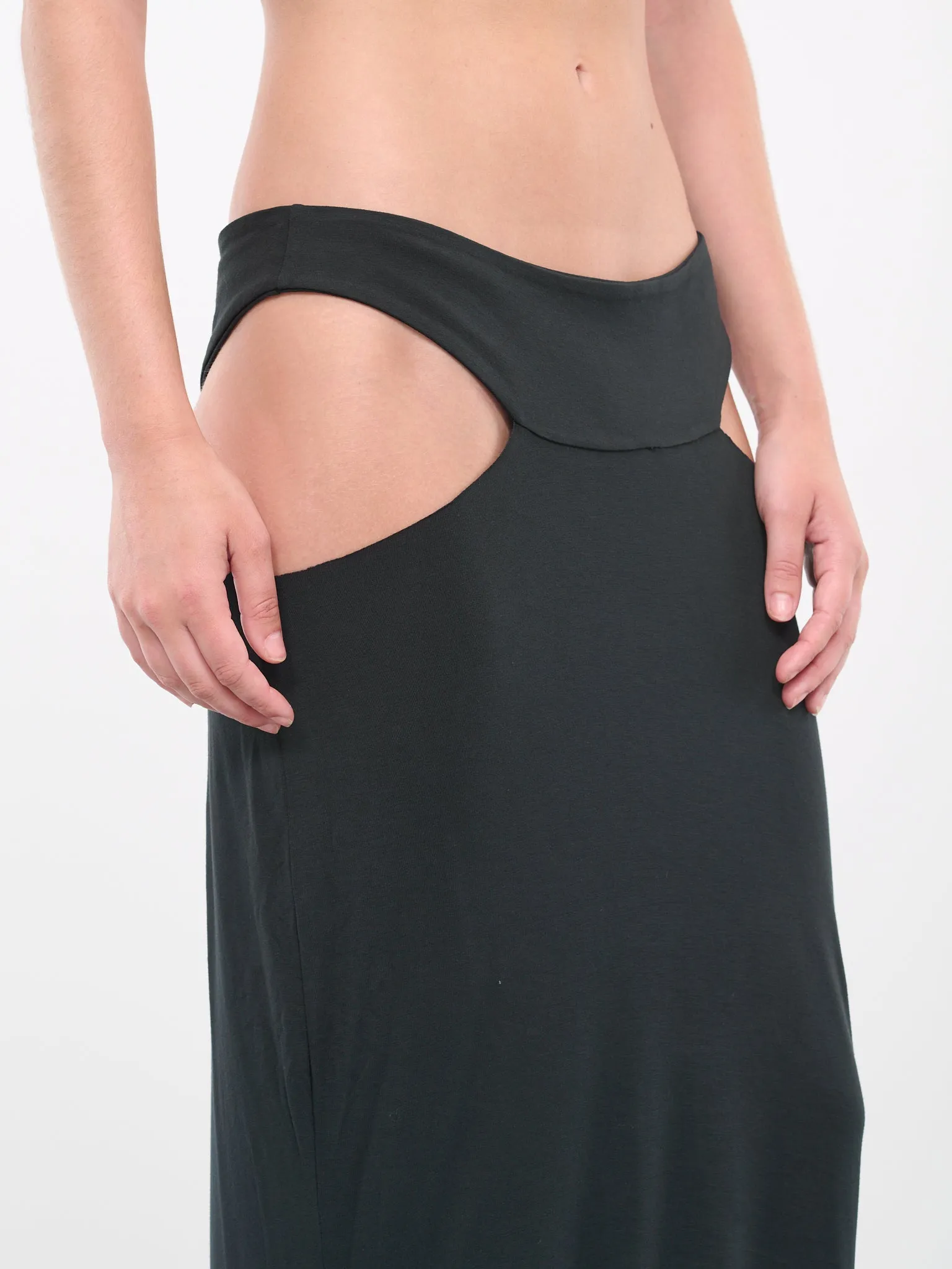 Defiant Maxi Skirt (DFSS23SKT03-BLACK) sold by lorenzo product image thumbnail 5