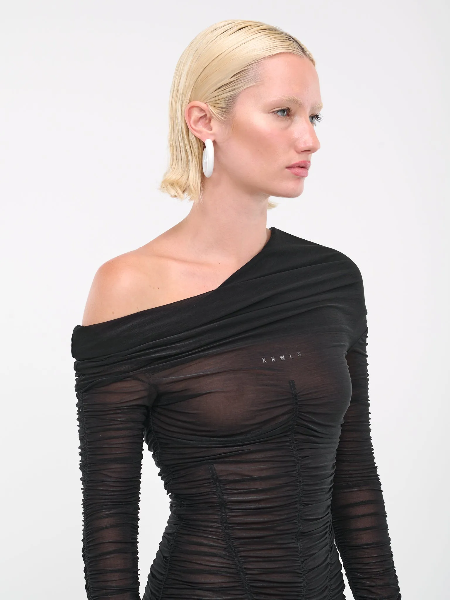 Ruched Dress (OCILD0-BLACK) sold by lorenzo product image thumbnail 4