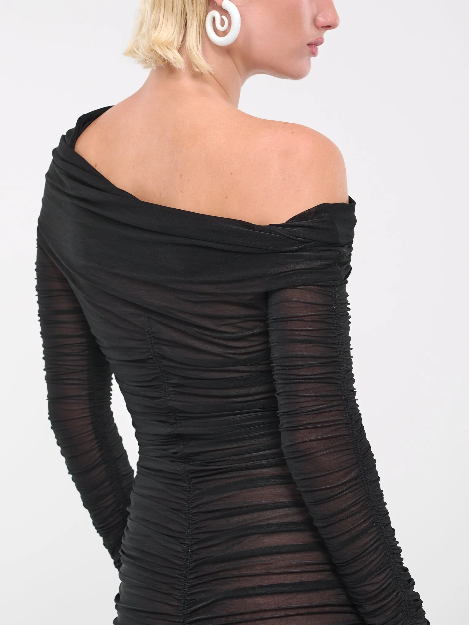 Ruched Dress (OCILD0-BLACK) sold by lorenzo product image thumbnail 5