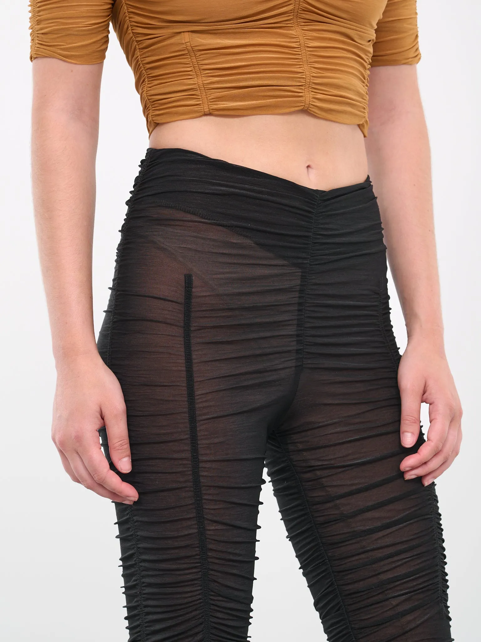 Ruched Trousers (OCILT0-BLACK) sold by lorenzo product image thumbnail 5