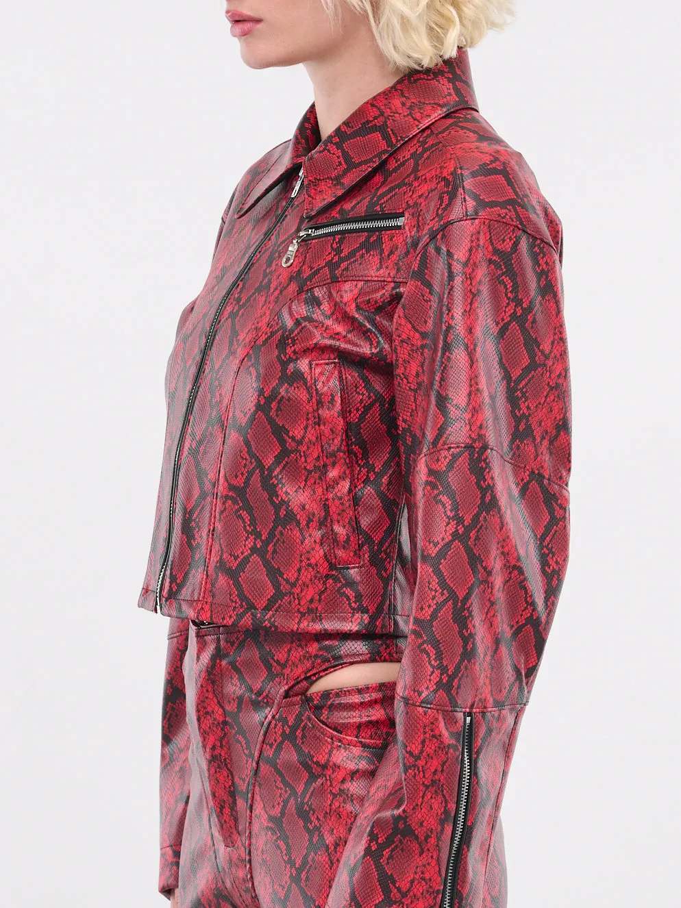 Faux-Leather Jacket (J06-610-BLOOD-RED) sold by lorenzo product image thumbnail 4