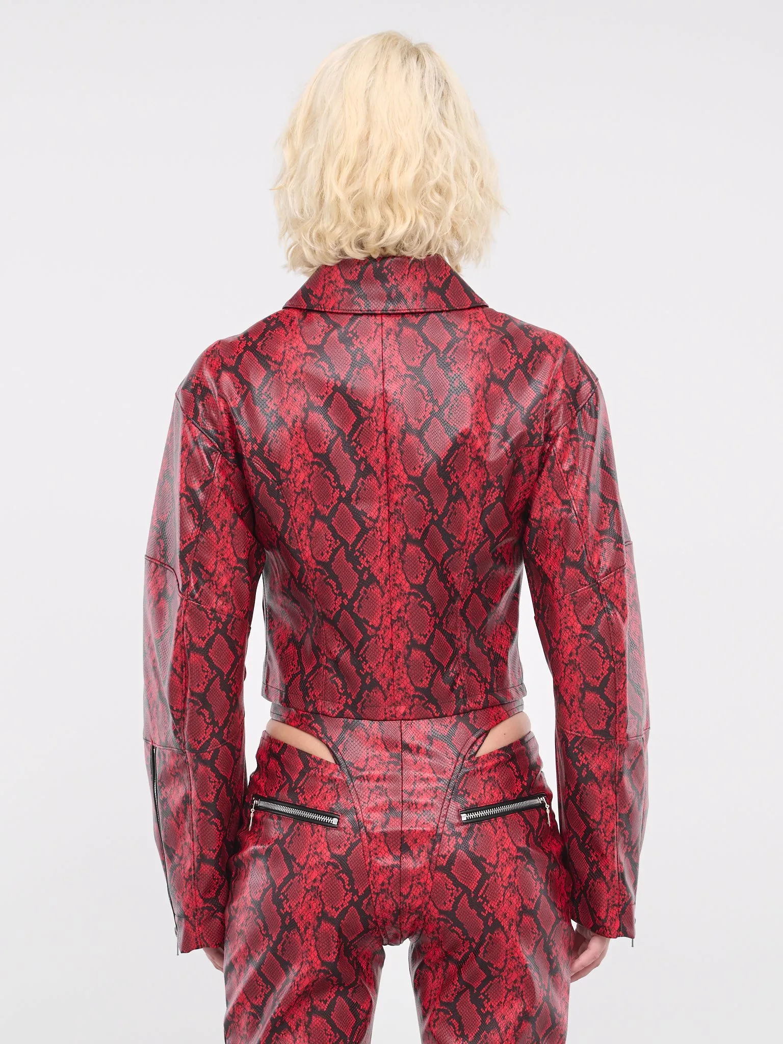 Faux-Leather Jacket (J06-610-BLOOD-RED) sold by lorenzo product image thumbnail 3