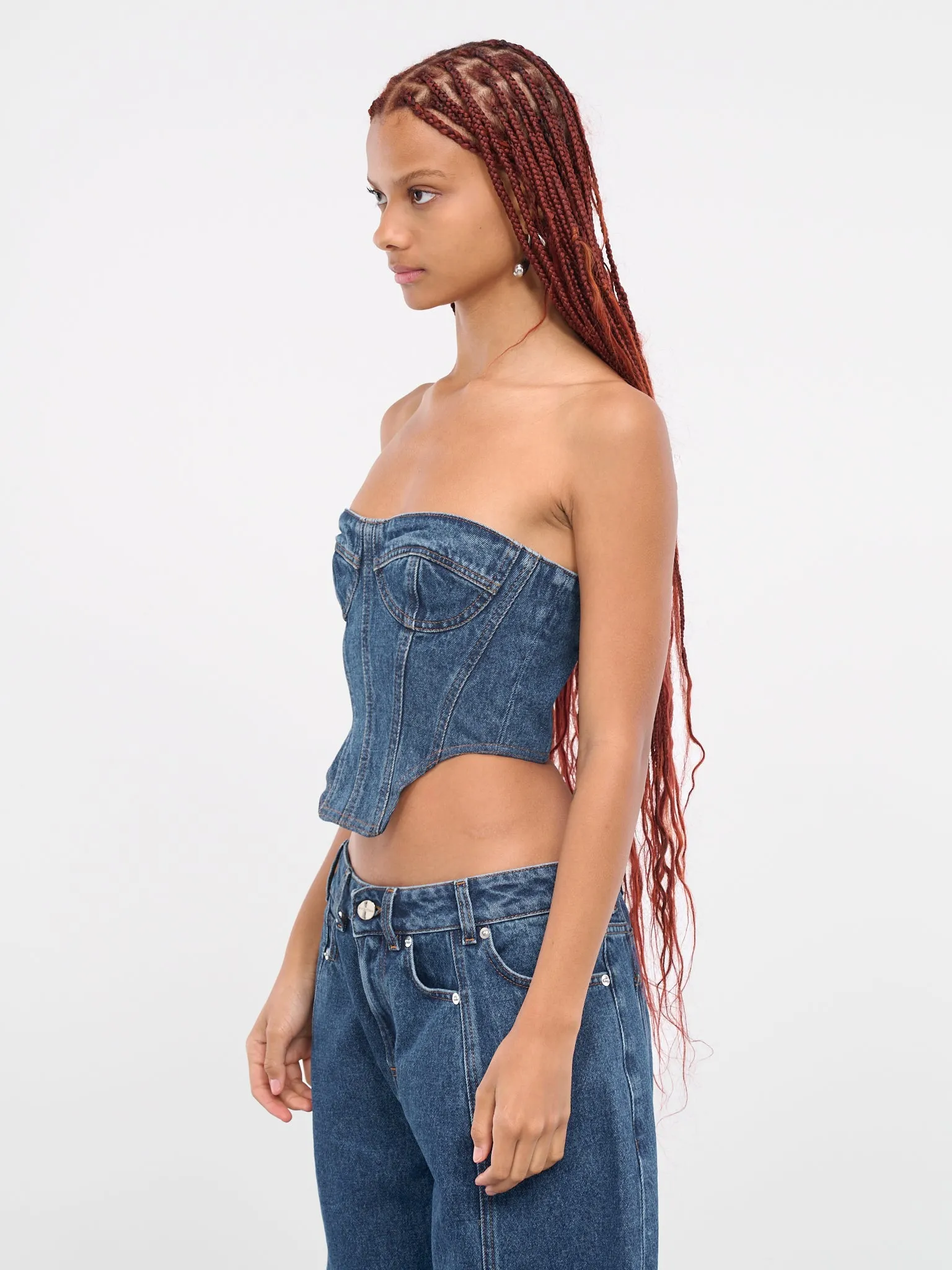 Denim Bustier (DK71DT-INDIGO) sold by lorenzo product image thumbnail 2