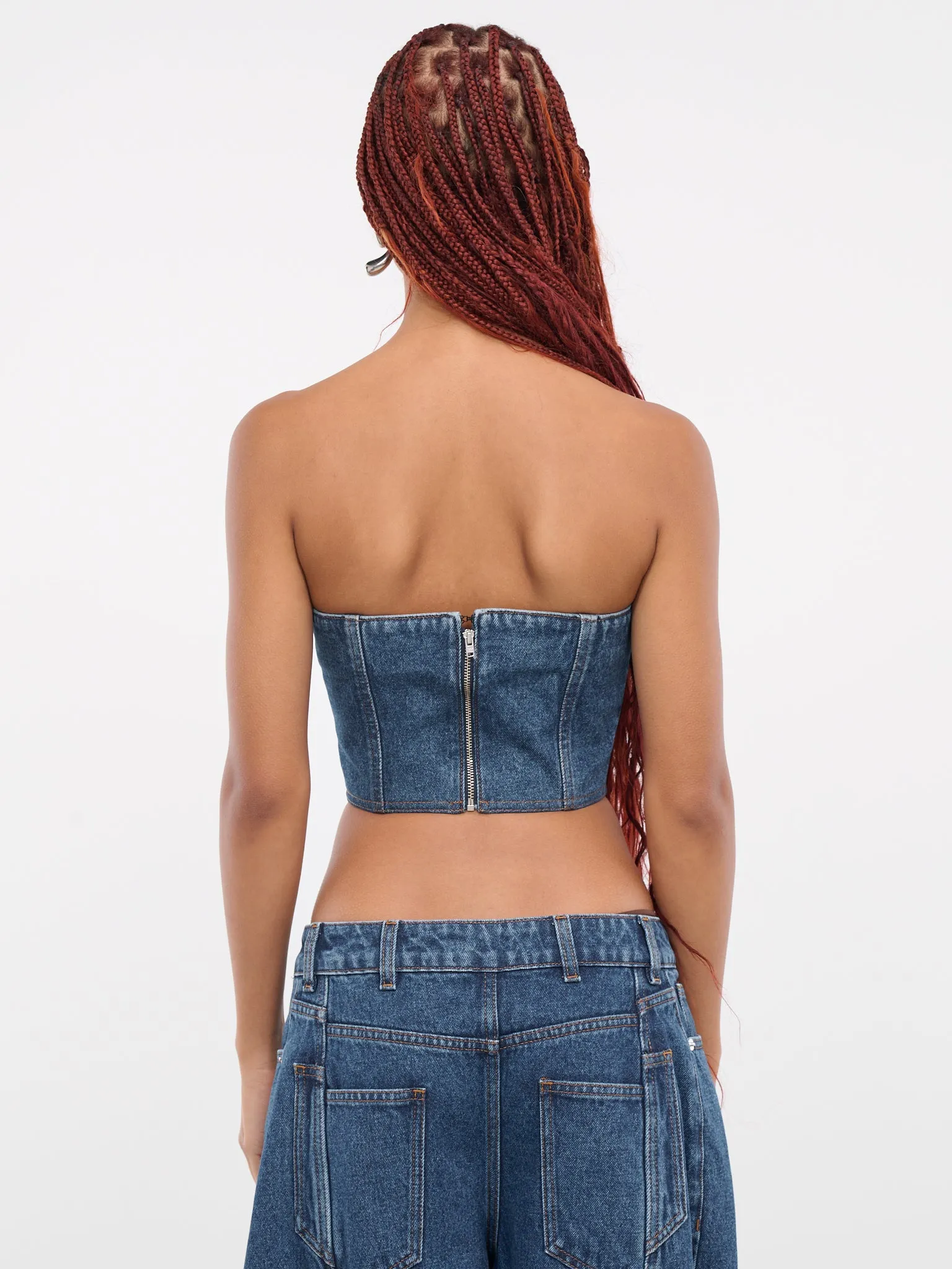 Denim Bustier (DK71DT-INDIGO) sold by lorenzo product image thumbnail 3