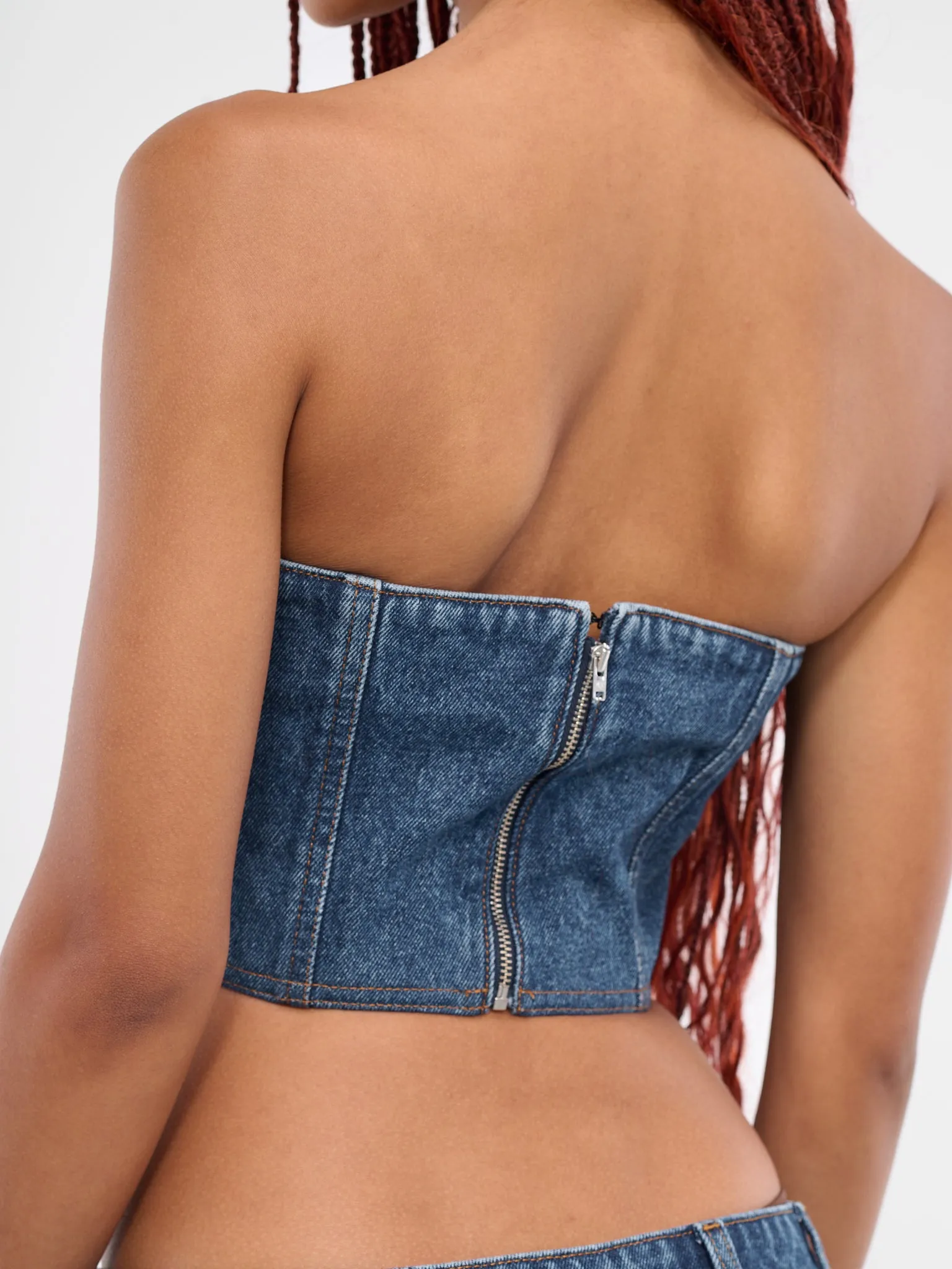 Denim Bustier (DK71DT-INDIGO) sold by lorenzo product image thumbnail 5