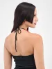 Asymmetric Rib Halter Top (HALTER-TOP-BLUSH-INDIGO) sold by lorenzo