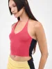 Asymmetric Rib Halter Top (HALTER-TOP-BLUSH-INDIGO) sold by lorenzo