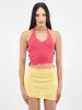 Asymmetric Rib Halter Top (HALTER-TOP-BLUSH-INDIGO) sold by lorenzo