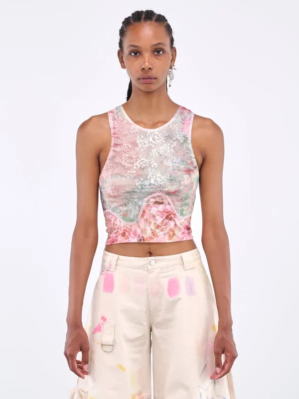 Antsanity Puppies Loopy Dachi Tank (XX3196-PINK-ANTSANITY-PUPPIES) sold by lorenzo