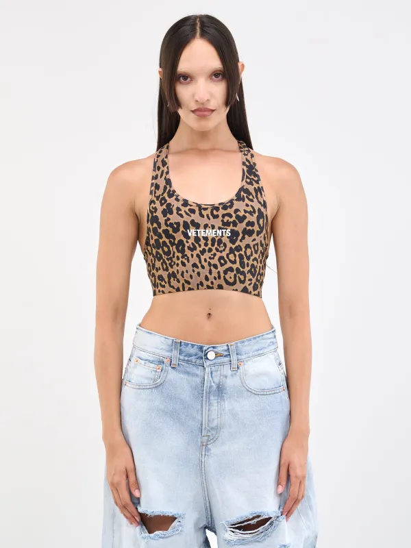 Leopard Sport Bra Top (WE54TO140L-2749-LEOPARD) sold by lorenzo