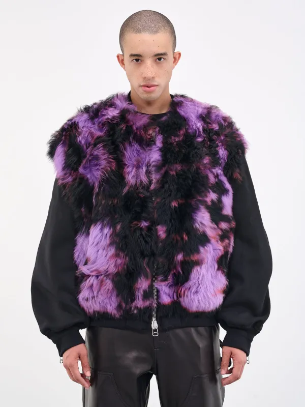 Tie-Dye Fur Jacket (23A28OAU49-SHE00175-536-SHEARL) sold by lorenzo